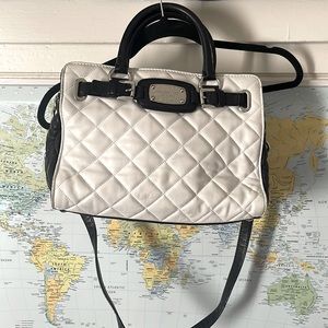 Michael Kors Black and White Satchel